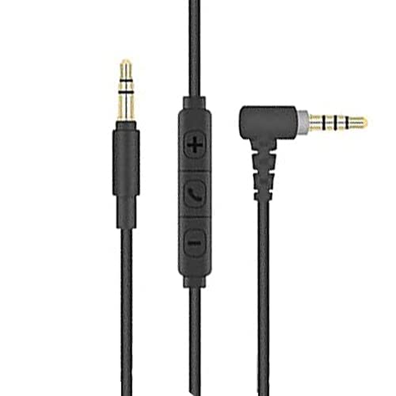 Replacement Black Audio Cable Cord Compatible with Sony MDR-10R MDR-100ABN MDR-1A MDR-1000X MDR-1ADAC WH-1000XM2 Wh-1000Xm3 WH-CH700N Wireless Headphones(Black) image number 4