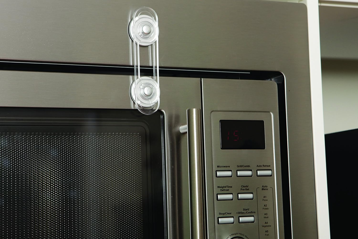 Dreambaby Mini Multi-Purpose Latches - Flexible Baby Safety Door Lock - Transparent - 5 Pack - Model F714 image number 2