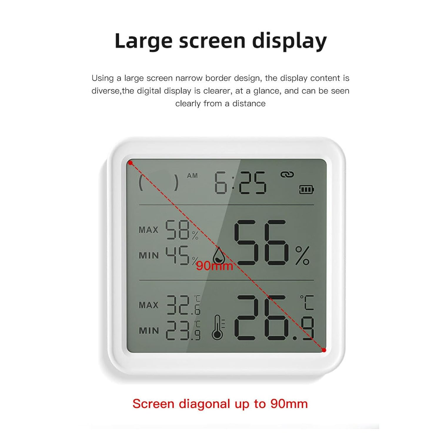 Jiawu Indoor Temperature and Humidity Meter, Online Reporting, Long Battery Life for Real-Time Monitoring image number 6