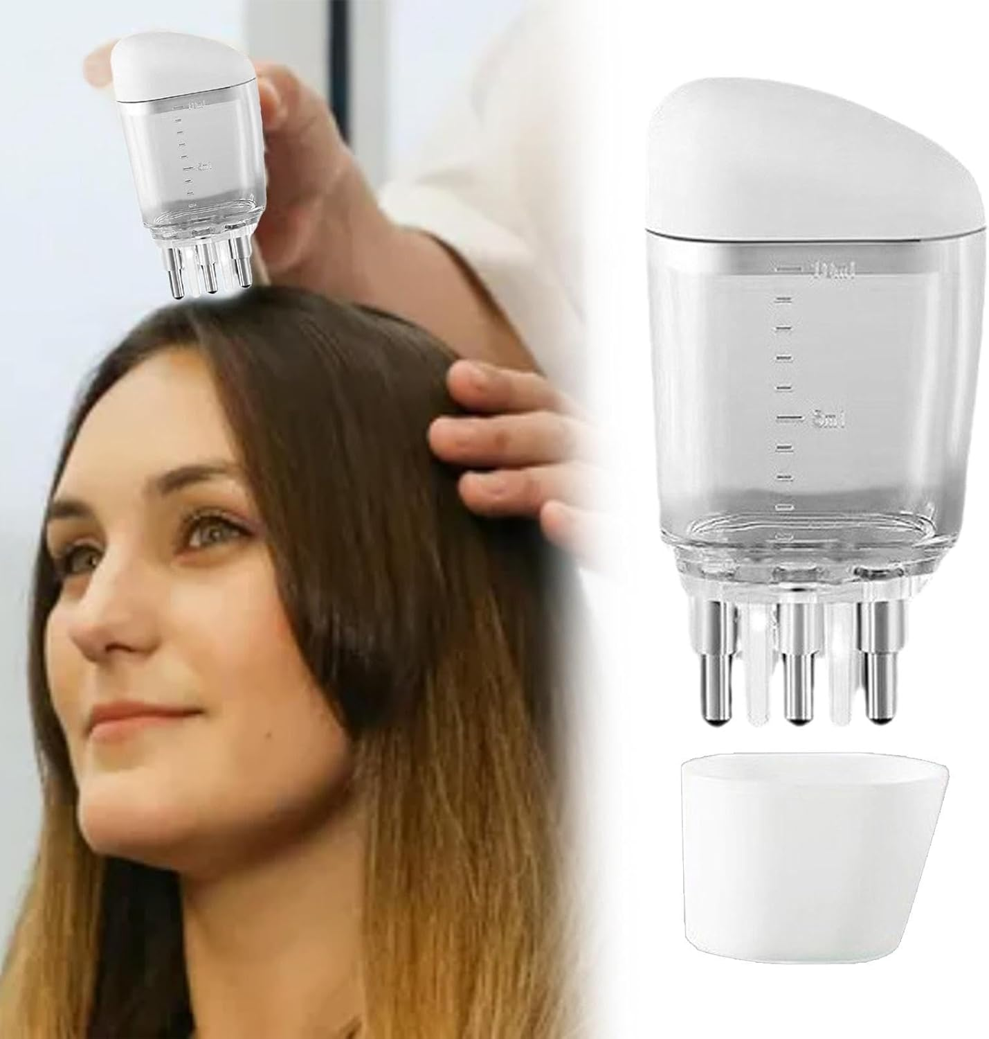 Vgvgaj Hair Oil Applicator,Portable Scalp Massager Oil Comb | Hair Oil Dispenser, Hair Oiler Applicator, Liquid Comb Applicator for Sensitive Scalp