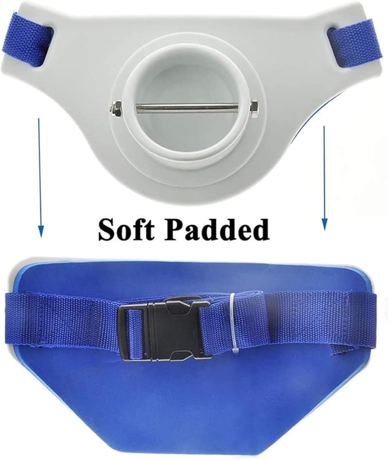 ASOCEA Fishing Fighting Waist Belt 2.5 Inch Inner Dia Offshore Tackle Boat Fishing Rod Holder image number 1