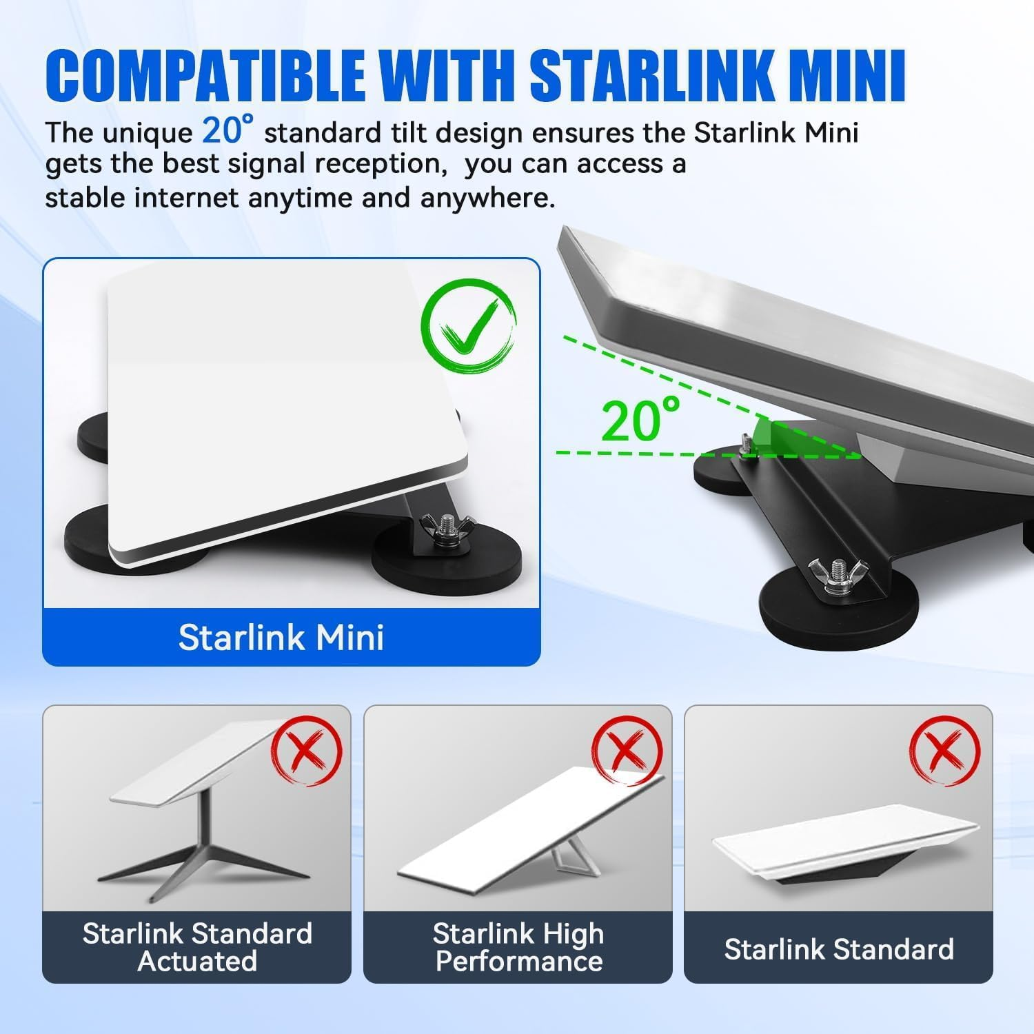Daboot Starlink Mini Mount - Magnetic Star Link Mini Mount for Car Mini Starlink RV Accessories Magnet Suction for Cars, Rvs, Boats and Metal Surface image number 4