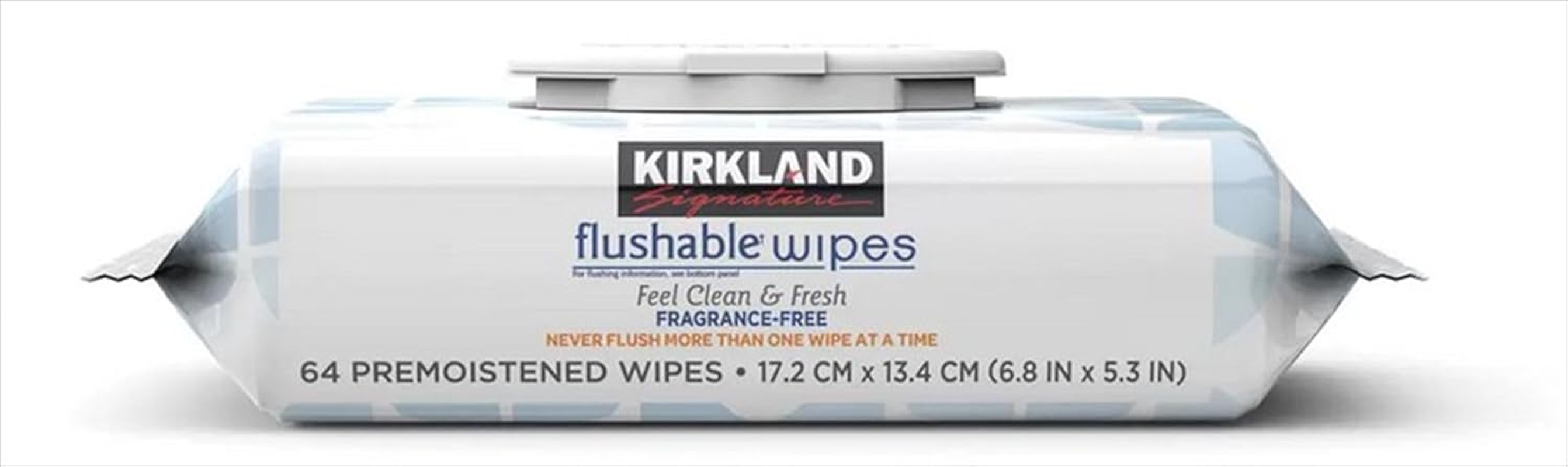 Kirkland Signature Flushable Wipes, 640 Count, Fresh & Clean, Pack of 10 image number 4