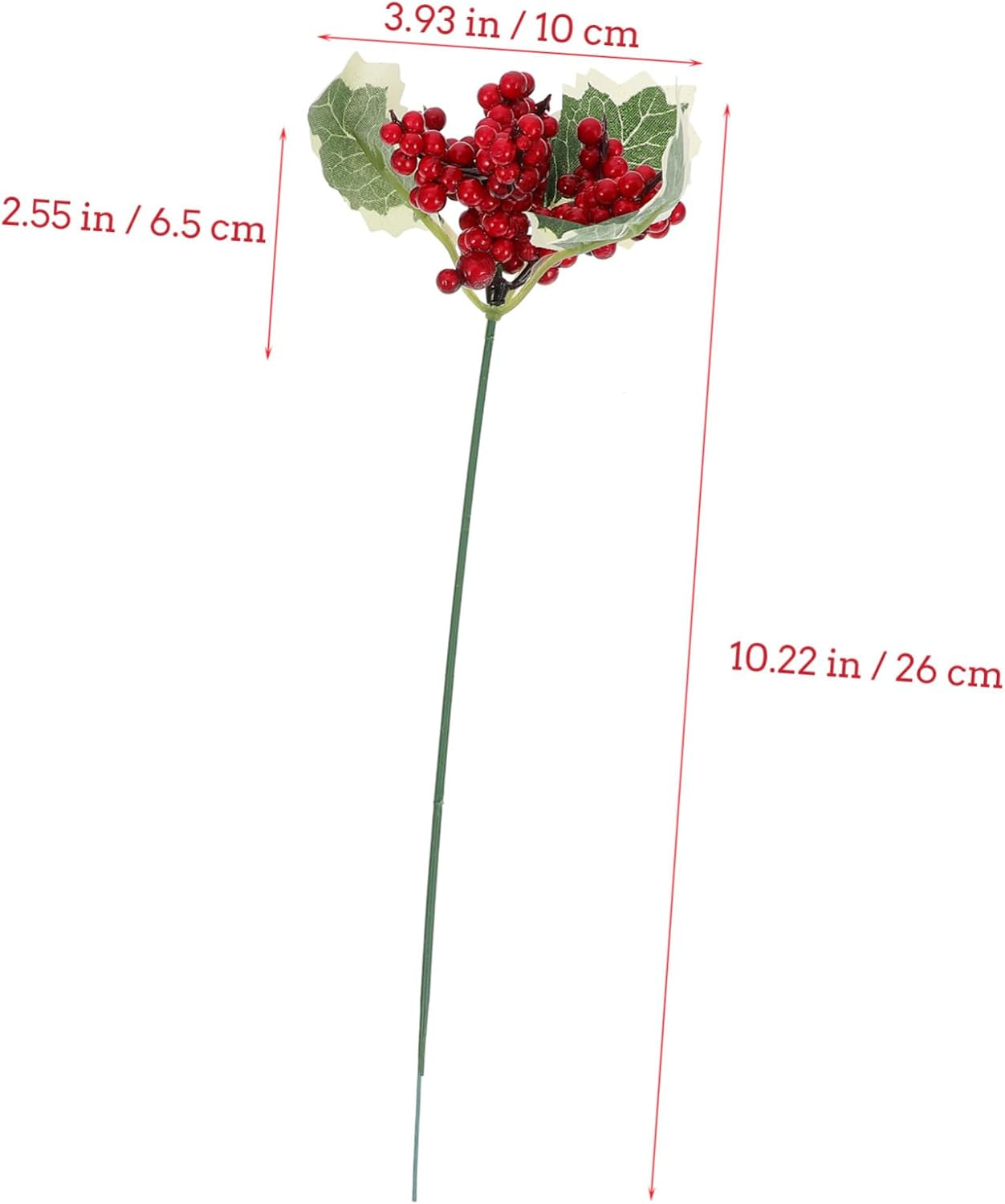 6Pcs Artificial Christmas Berry Decor Fake Berry Xmas Plant Decor for Christmas Tree Window Wall Decoration