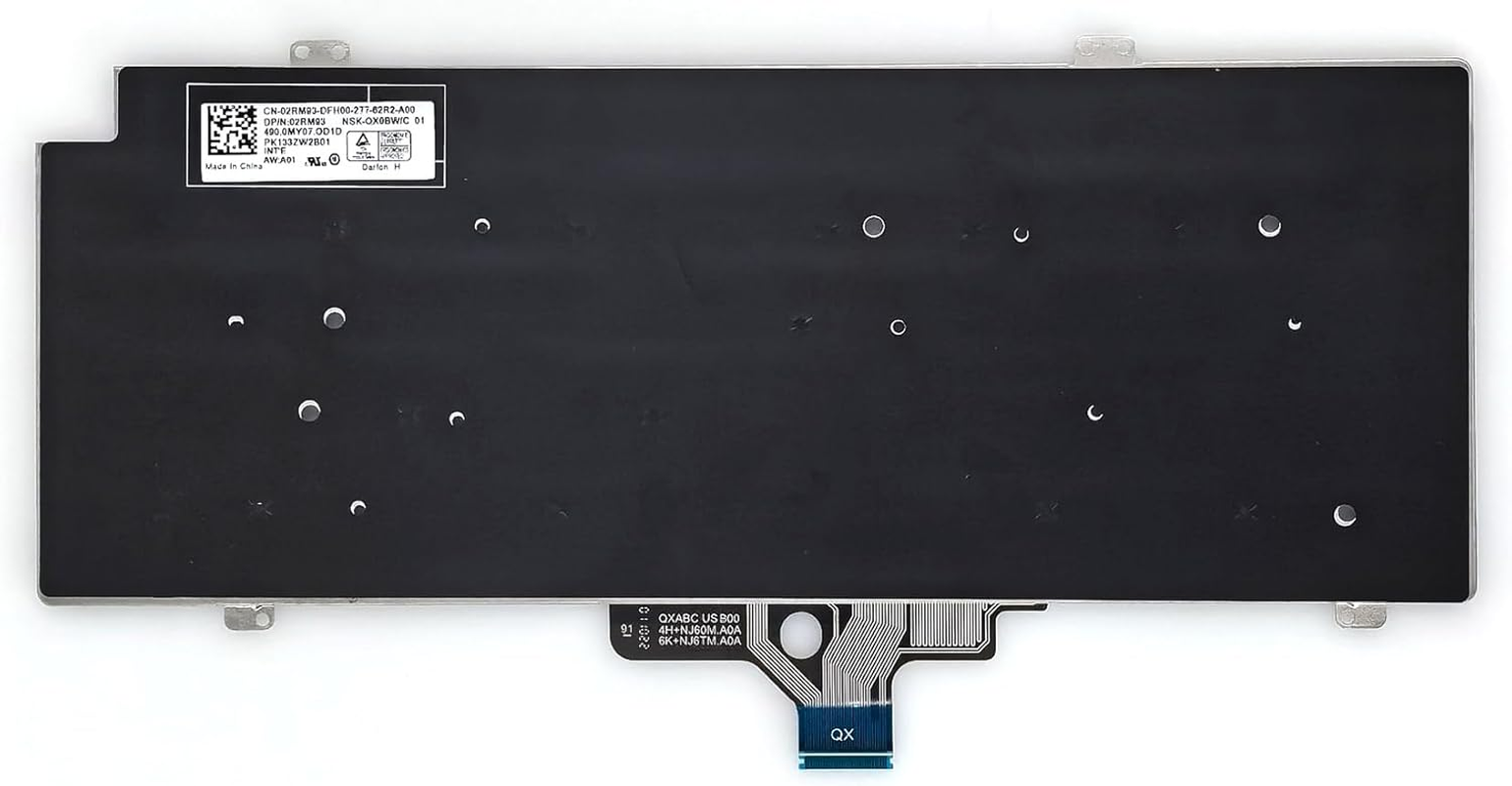 WWGTMC Replacement Keyboard for Dell Latitude 5420 5421 5430 5431 5440 7420 7430 7520 7530 3440 E3440, Precision 3470 3480 Series Laptop without Backlit Keyboard US Layout Key MV4X8 0MV4X8 image number 6