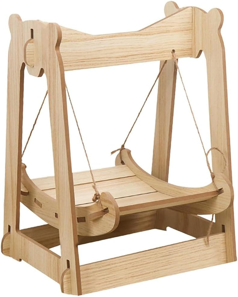 Cat Hammock,Pet Hanging Swing,Sleeping Bed Lounger,Kitty Lounger Scratching Rope,Pet Lounger Furniture,For Indoor Cats,Dogs,Rabbits,Cat Chair Swing Bed Pet Furniture image number 4