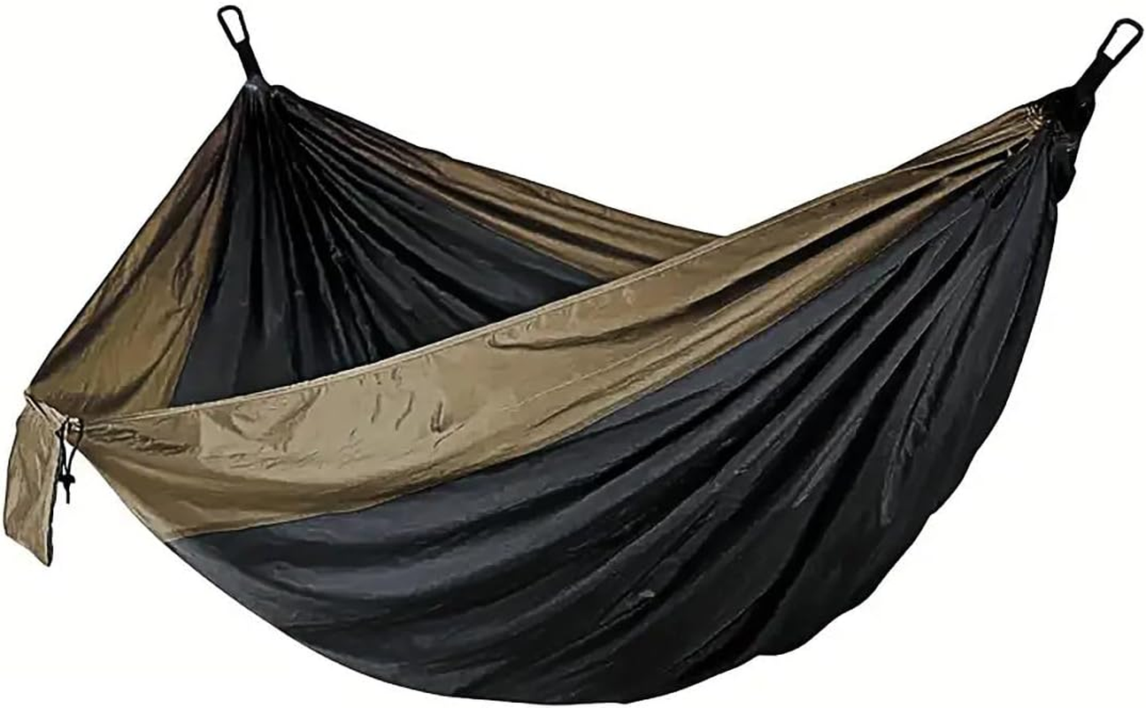 AIMALL Double Camping Hammock 106X55In Portable Outdoor Swing with 98In Adjustable Tree Straps 400Kg Capacity 210T Nylon Travel Bed for Hiking Backpacking Backyard Use image number 2