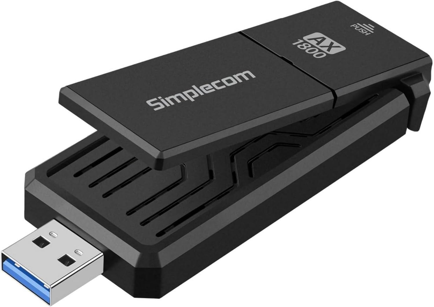 Simplecom NW812 AX1800 Dual Band Wifi 6 USB Adapter with Foldable Antenna image number 3