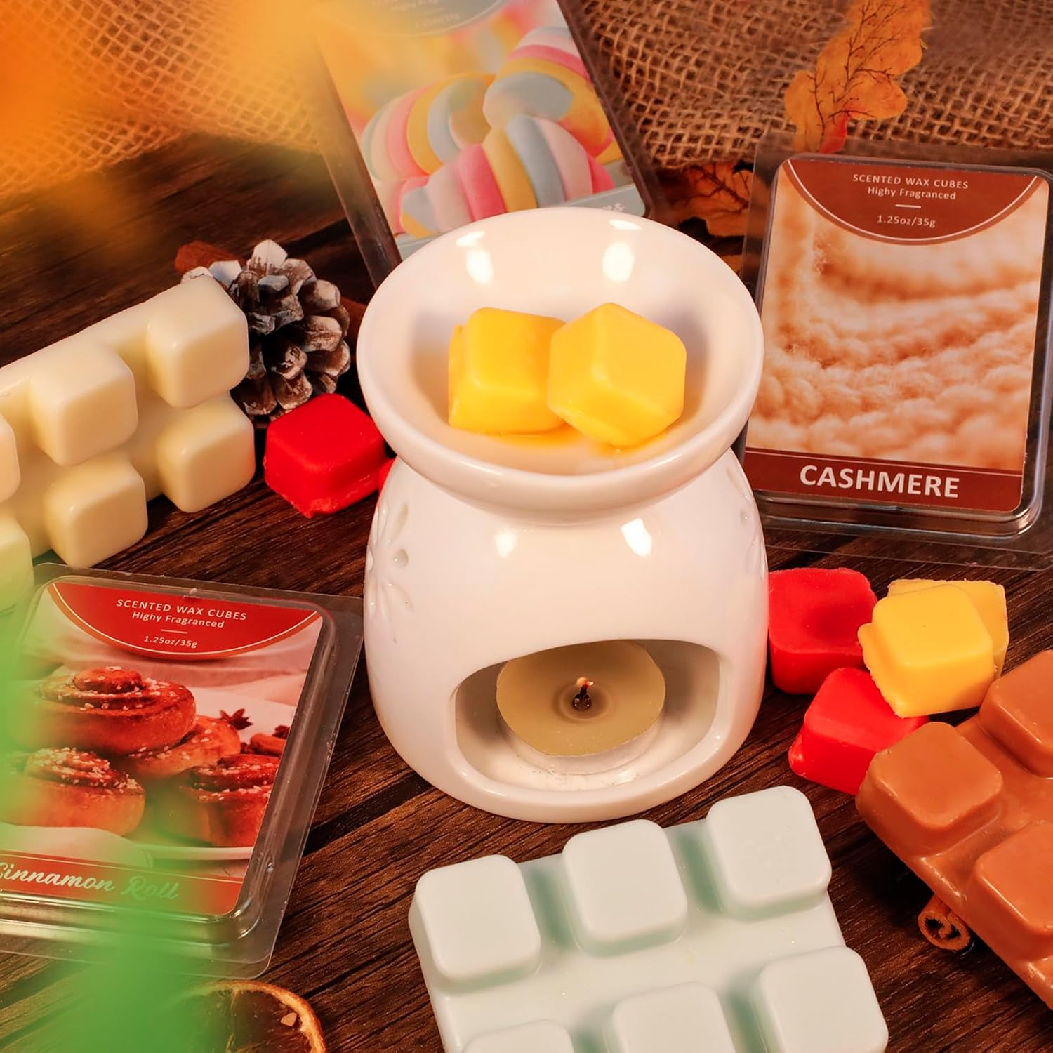 LA BELLEF&Eacute;E Wax Melts, Cashmere Scent Wax Cubes 4 Pack, Soy Wax for Candle Making,Wax Cubes, Christmas Decoration and Home Fragrance image number 3