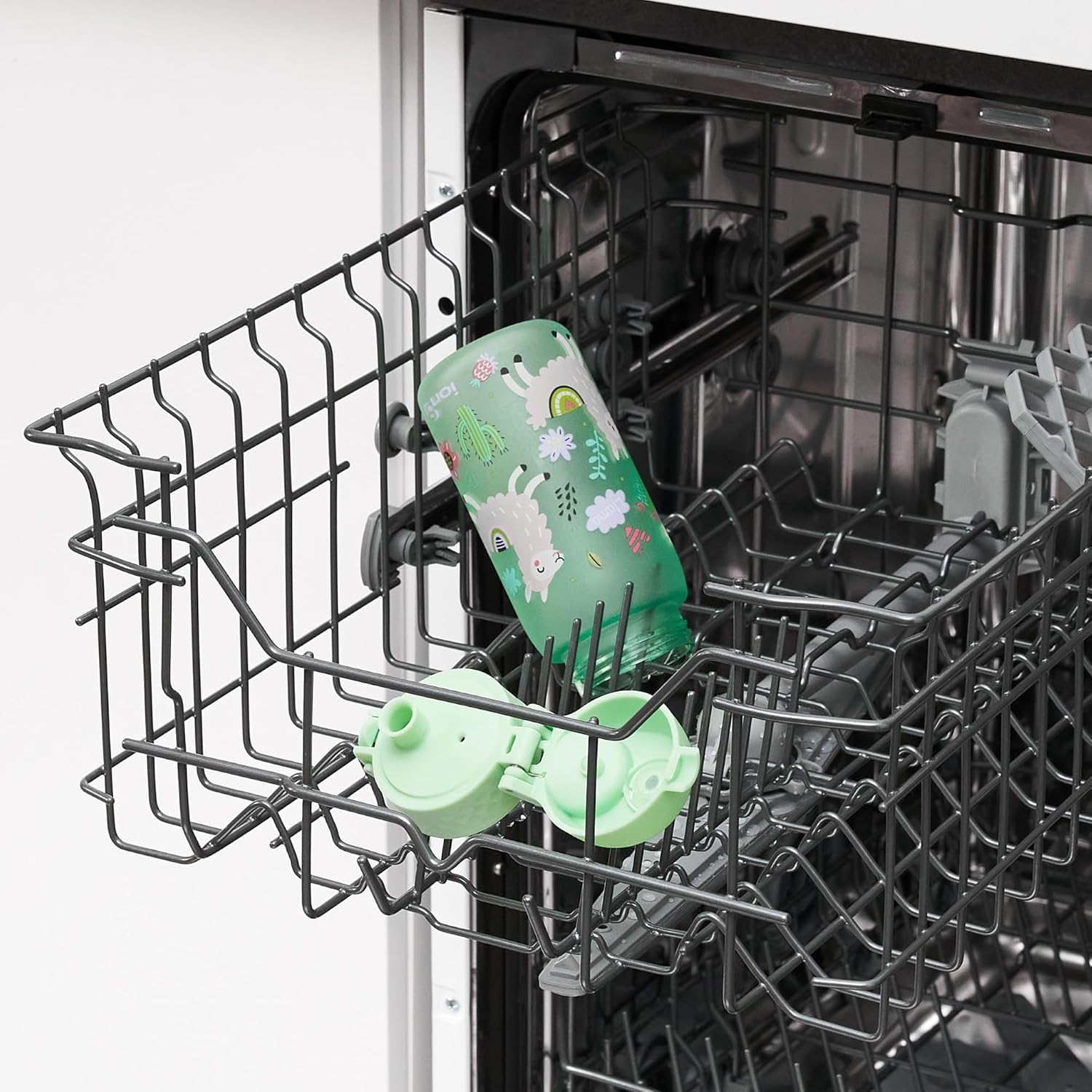 Ion8 Leak-Proof Water Bottle for Kids, Bpa-Free, Llamas, 350 Ml (12 Oz) image number 3