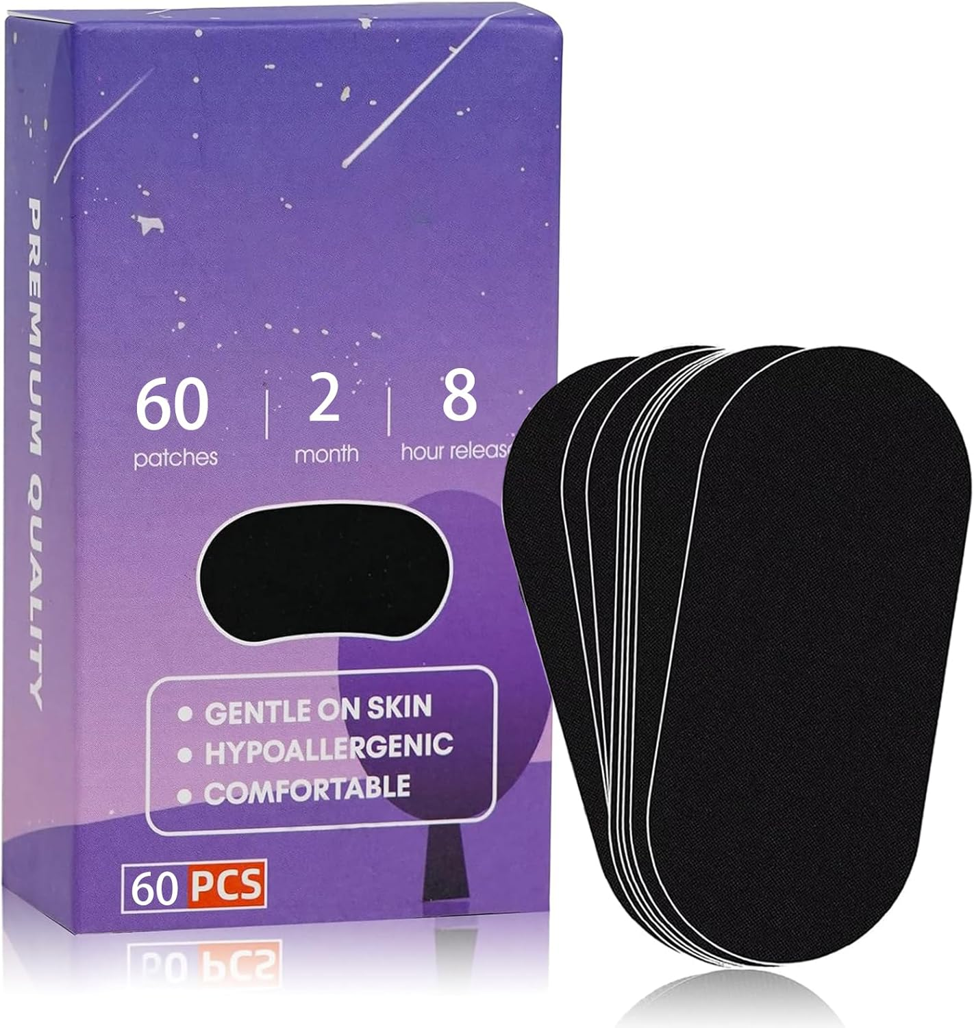 Mouth Tape for Sleeping, 60 Pieces, Helps Stop Snoring and Develops Nasal Breathing Habits, Mouth Strips for Sleeping, Reduce Snoring, Improve Sleep Quality, Snoring Aids for Men Women image number 1