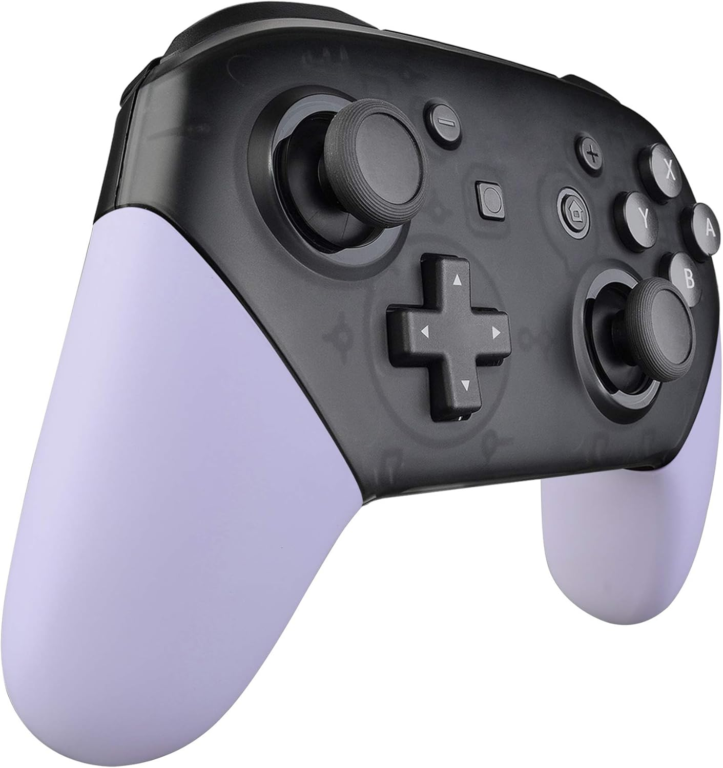 Extremerate Light Violet Replacement Handle Grips for Nintendo Switch Pro Controller, DIY Custom Hand Grip Shell for Nintendo Switch Pro - Controller NOT Included