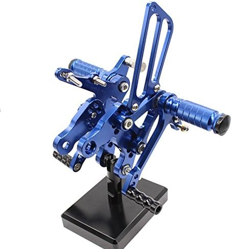 FXCNC CNC Billet Motorcycle Rearset Foot Pegs Rear Set Footrests Fully Adjustable Foot Boards Compatible with CBR900RR 893Cc (SC28) 92-95,CBR919RR (SC33) 96-99,CBR400RR NC29 93-99