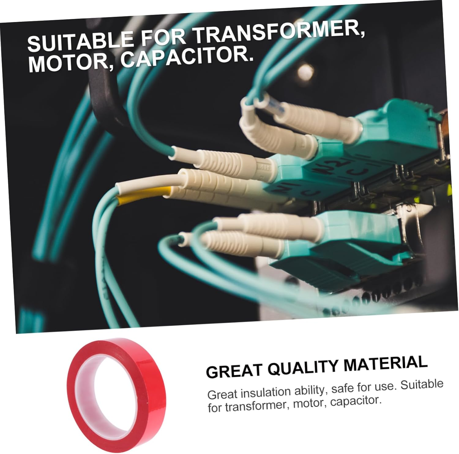 GARVALON 6Pcs Mara Tape Electric Insulation Tape for Motor Capacitor Stabilizer Random Color image number 4