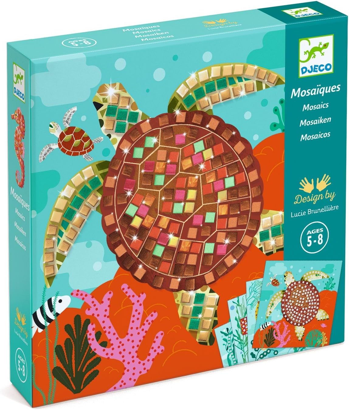 Djeco DJ09427 Caribbean Mosaic Craft Set image number 3