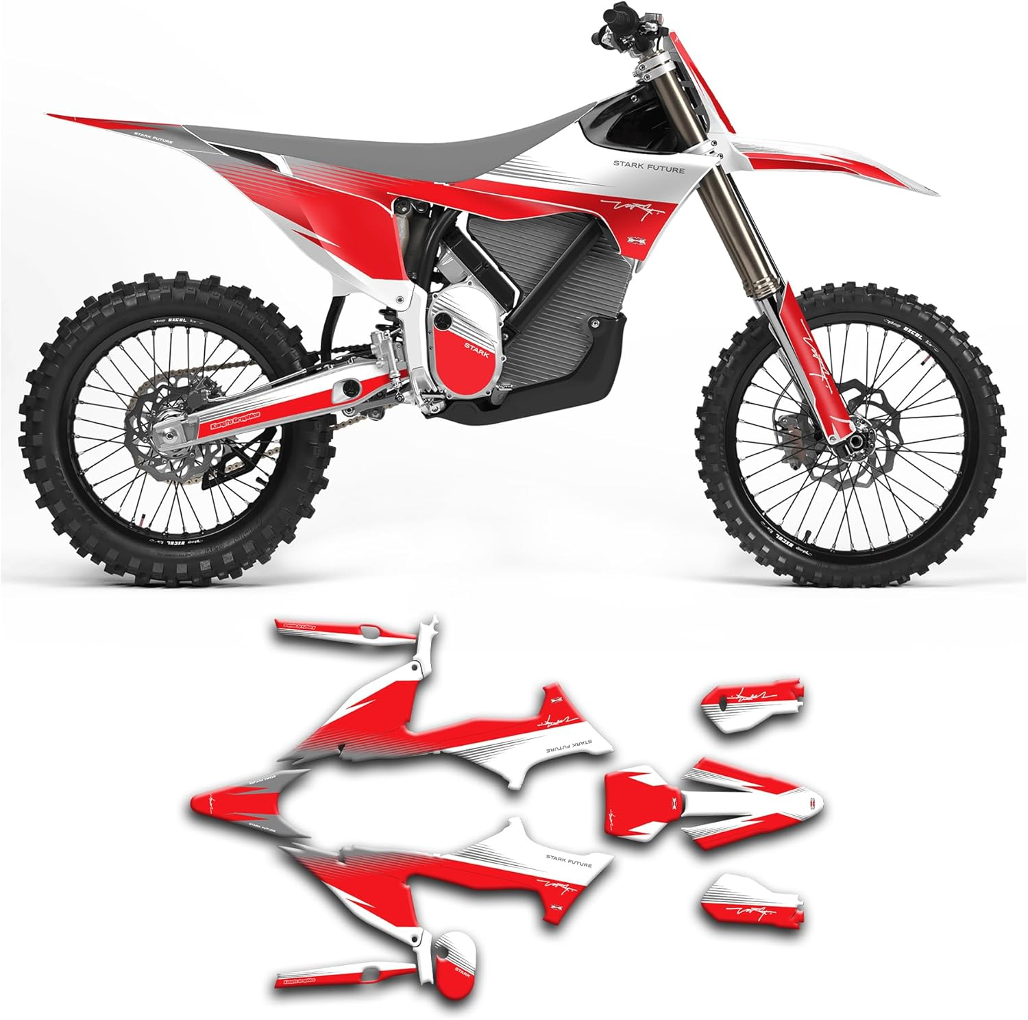 Kungfu Graphics Custom Decal Kit for Stark Future Varg Dirt Bike, Style No. (STKVARG21N002-KOR)