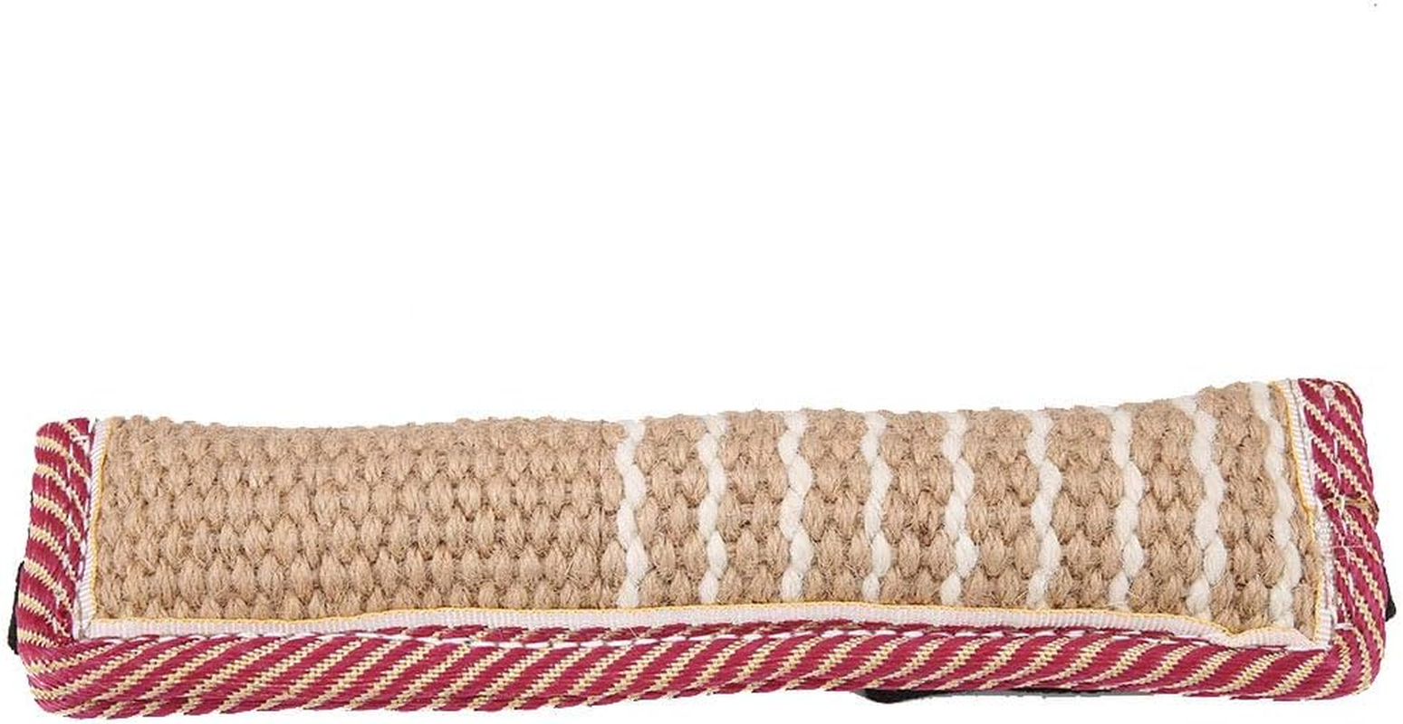 Durable Cotton Linen Pet Dog Tear Bite Training Rod Tug with Dual Handles Use It to Start Training Your Dog for Prey Drive, Exercise Pet'S Biting Ability image number 1