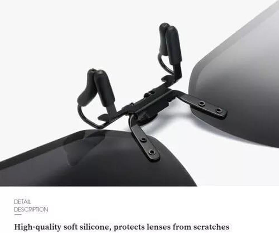 Clip-On Polarised Sunglasses, UV400 Protection, 9 Colour Options, Photochromic Lenses