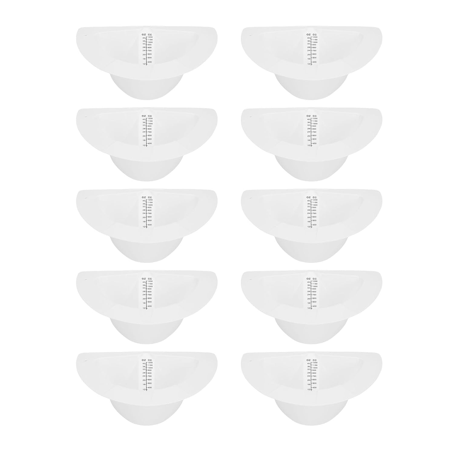 Specimen Collector Toilet Urine Hat Urine Collection Hat Toilet Sample Hat Leakproof Sturdy Plastic 1200Ml 40Oz Graduated image number 4