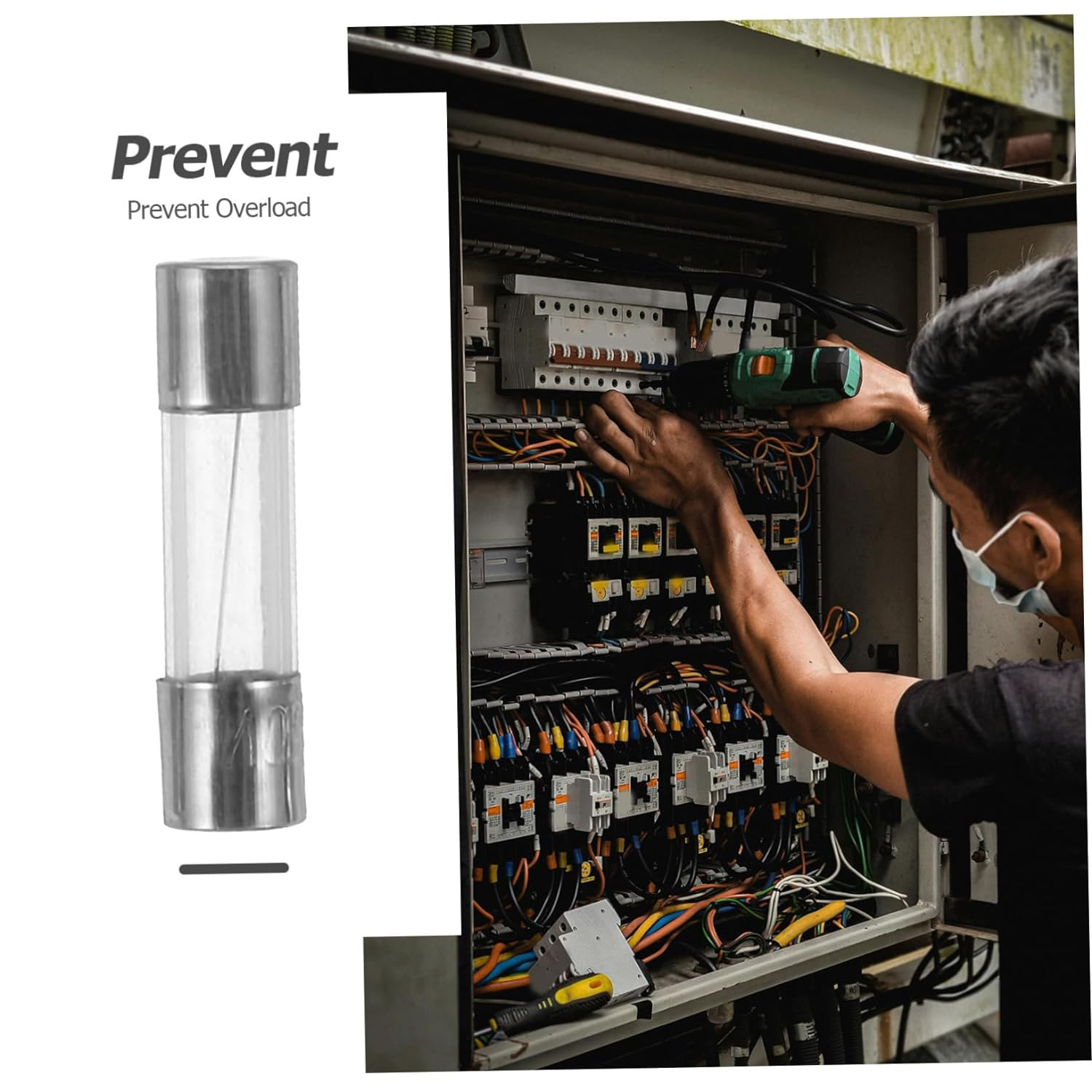 FELTECHELECTR 5X20Mm Glass Tube 250V 5A Pack Essential for Outdoor Christmas Lights