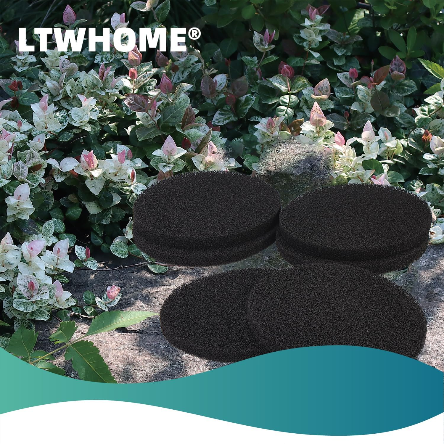 LTWHOME Activated Carbon Impregnated Filter Pads Suitable Fit for Fluval FX5 / FX6 Filters(Pack of 6) image number 4