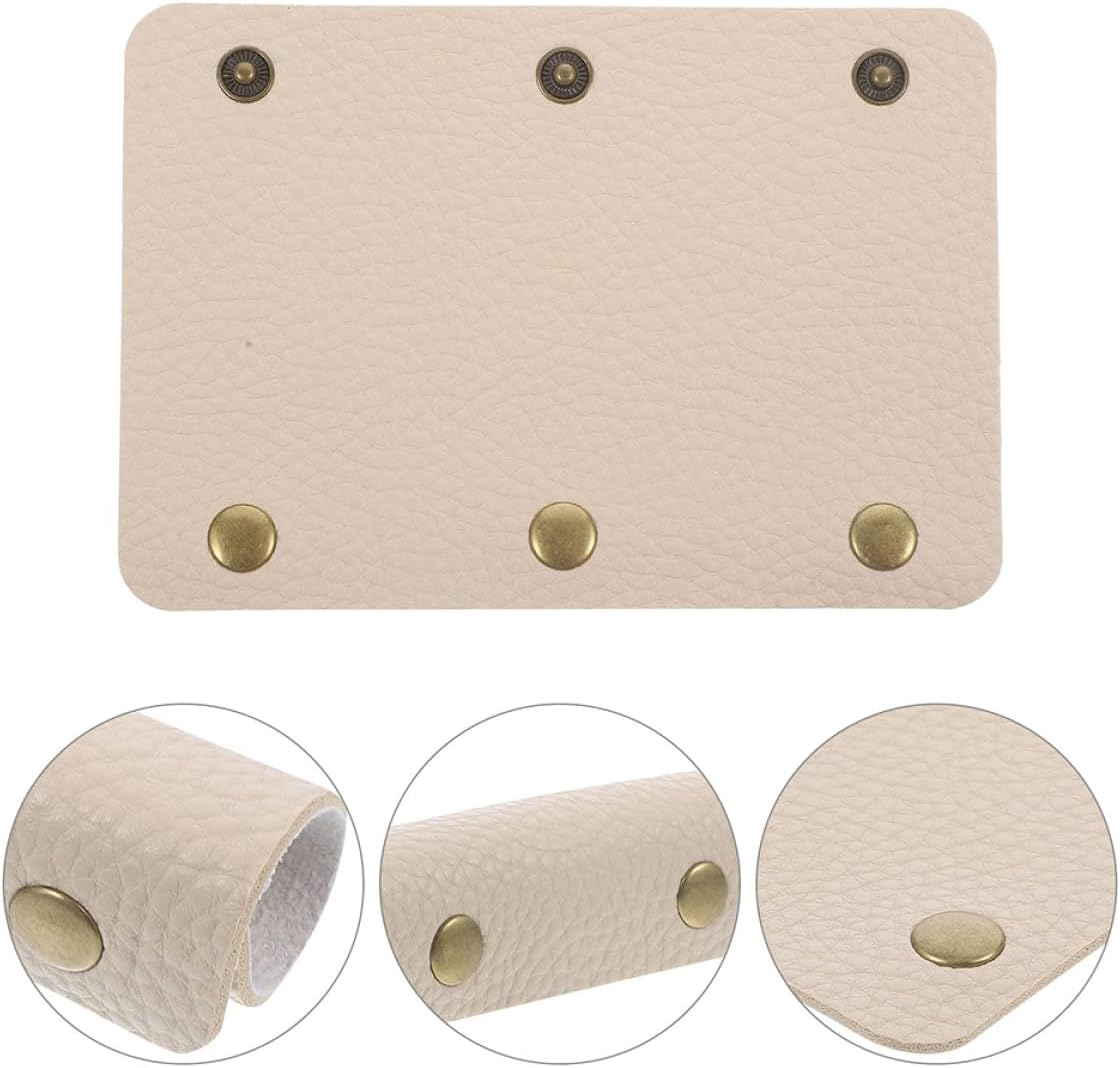 Hoement 2Pcs PU Leather Luggage Handle Covers Travel Bag Handle Wraps Hand Pressure Relief Protectors for Suitcases Tote Bags Shoulder Straps and Easy to Install image number 1