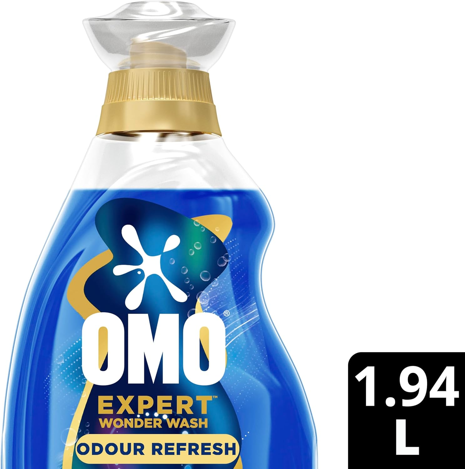 Omo Expert Wonder Wash Odour Refresh Laundry Detergent Liquid 1.94L image number 4