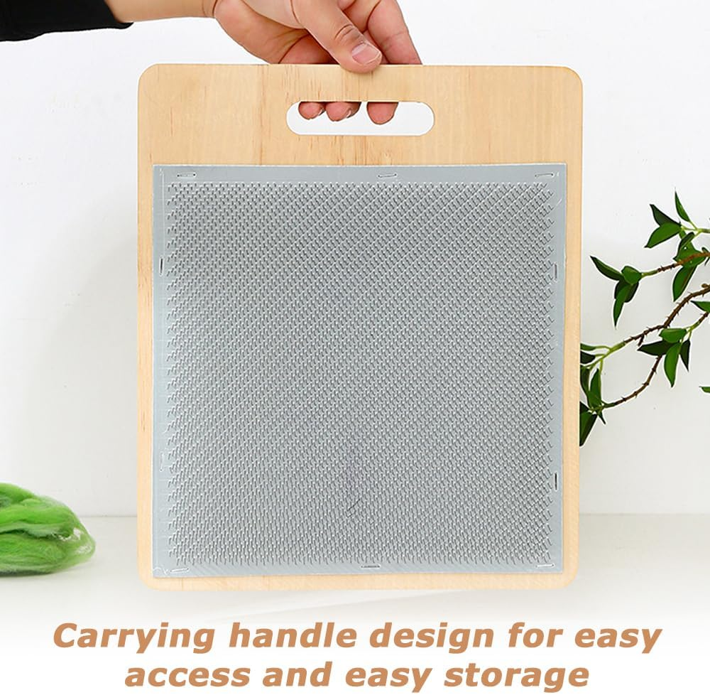 Wool Blend Board,Wool Blending Board Carding Brush Set,Fiber Blending Board, for Mix Colors, Organize Wool Fibers,With 1Pcs Wool Brush 2Pcs Wood Craft Sticks image number 1