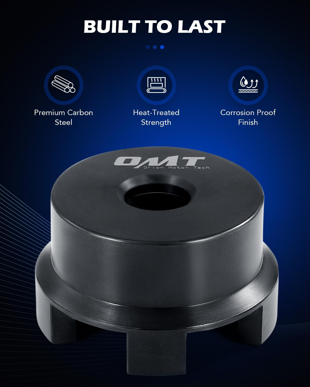 Orion Motor Tech Wheel Bearing Puller Tool Kit Compatible with Harley Davidson Motorcycles, Wheel Bearing Removal & Installation Tool for 3/4" 1" 25Mm Bearings, 18Pc Harley Wheel Bearing Tool image number 6