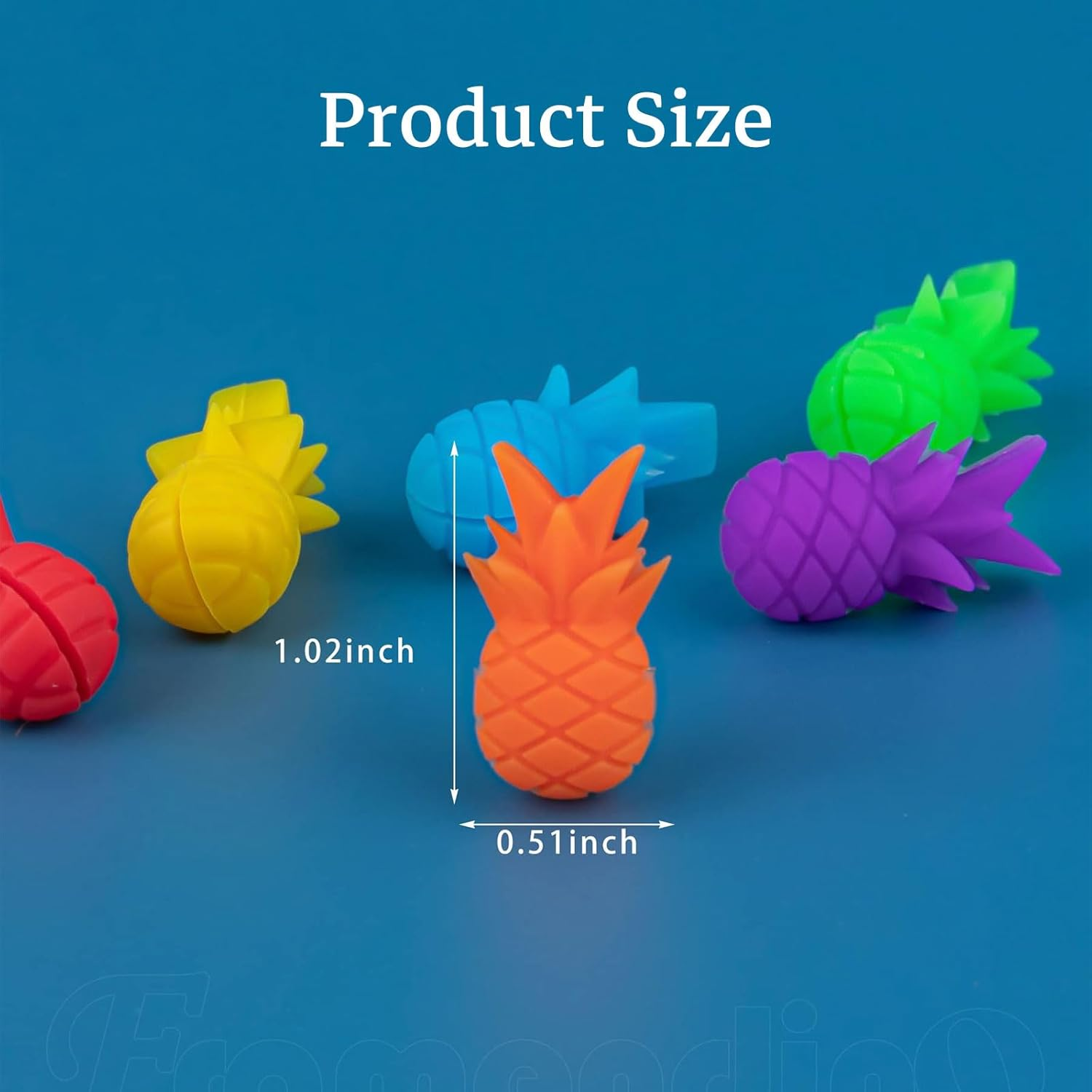 Lyvixora 16PCS Upgraded Wine Glass Charms - Silicone Strawberry & Pineapple Drink Markers | Cute & Reusable Cocktail Champagne Flutes Glass Cup Label Tags for Parties, Weddings & Events image number 3