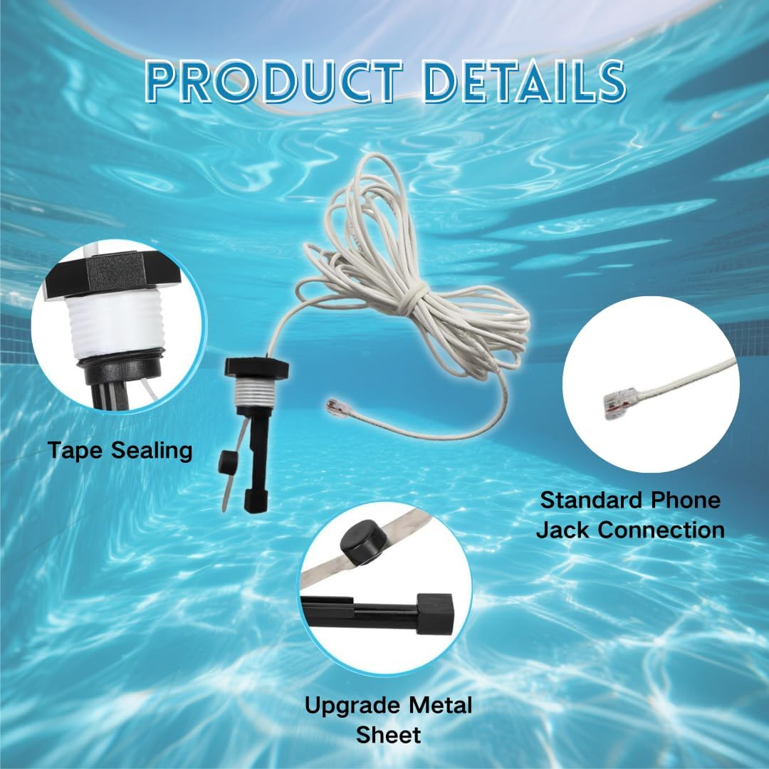 ROHOPE GLX-FLO-RP Flow Switch 15Ft Replacement for Hayward/Goldline Aquarite Salt Systems &ndash; Compatible with Hayward Salt Cells & Swimming Pool Salt Chlorine Generator Systems image number 5