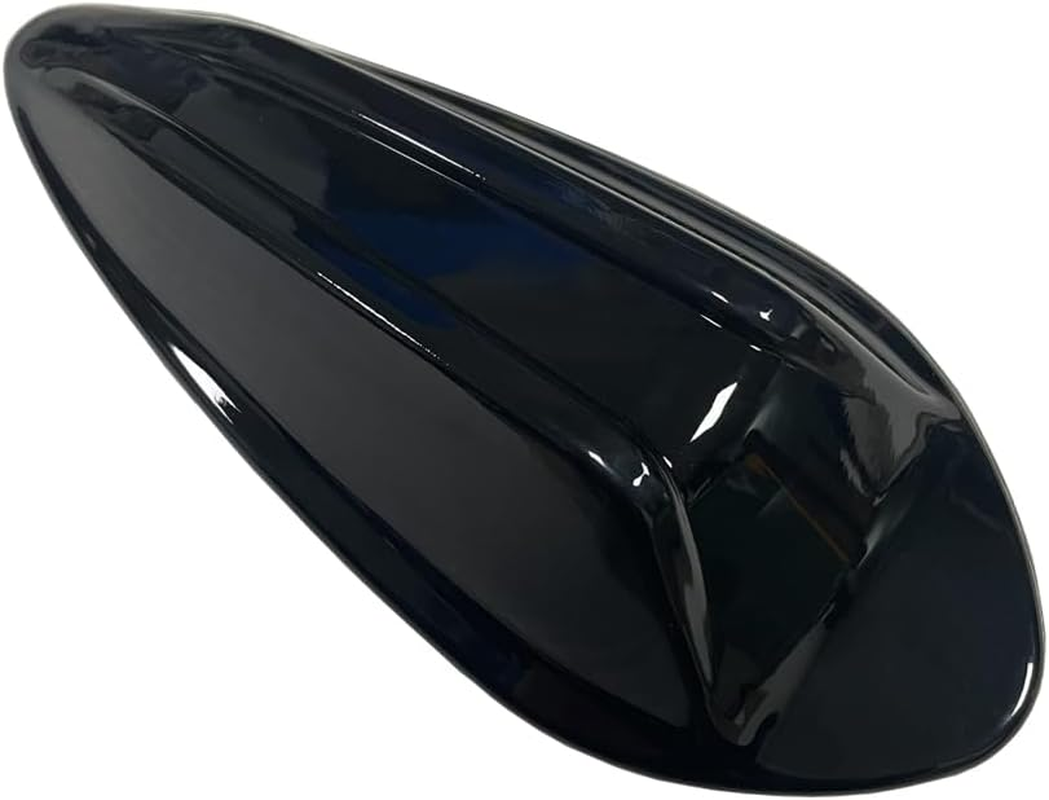 ZZABHGBC ABS Carbon Fiber Pattern Exterior Trim Decoration Part Car Roof Shark Fin Antenna Cover Compatible for BMW G20 G21 I3 3 Series M3 G80 2023-2024(Glossy Black)
