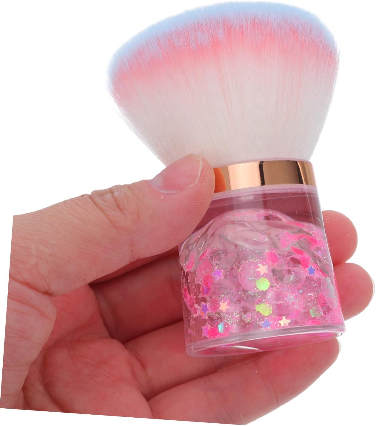 EPIGEIST Flower Shape Nail Dust Brush for Nail Art Soft Portable Powder Remover Duster Optimized Grip Cleaning Tool and Makeup Easy Maintenance Professional Manicure Accessory