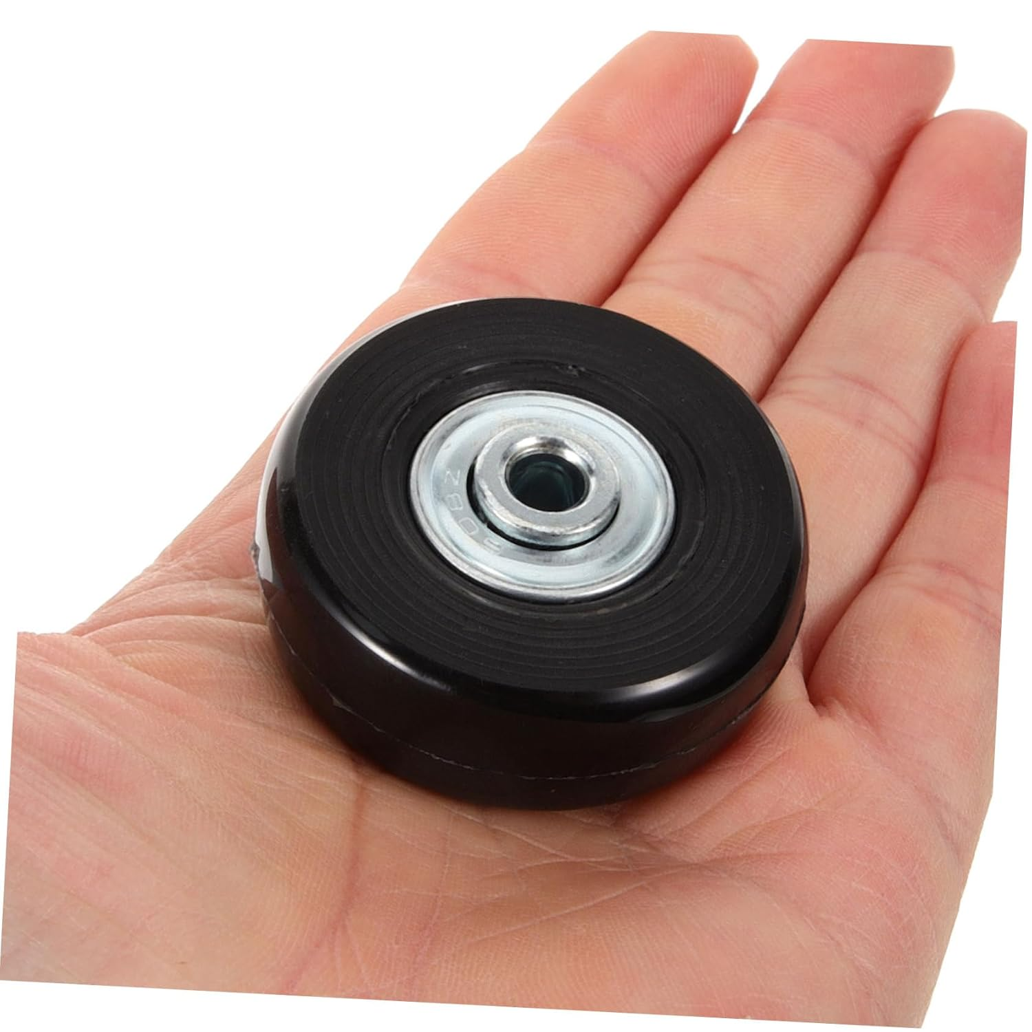 VILLFUL 2Pcs Replacement Luggage Wheels Black 45Mm X 18Mm Swivel Caster Wheels for Suitcase and Travel Bags Easy Installation Repair Kit image number 5