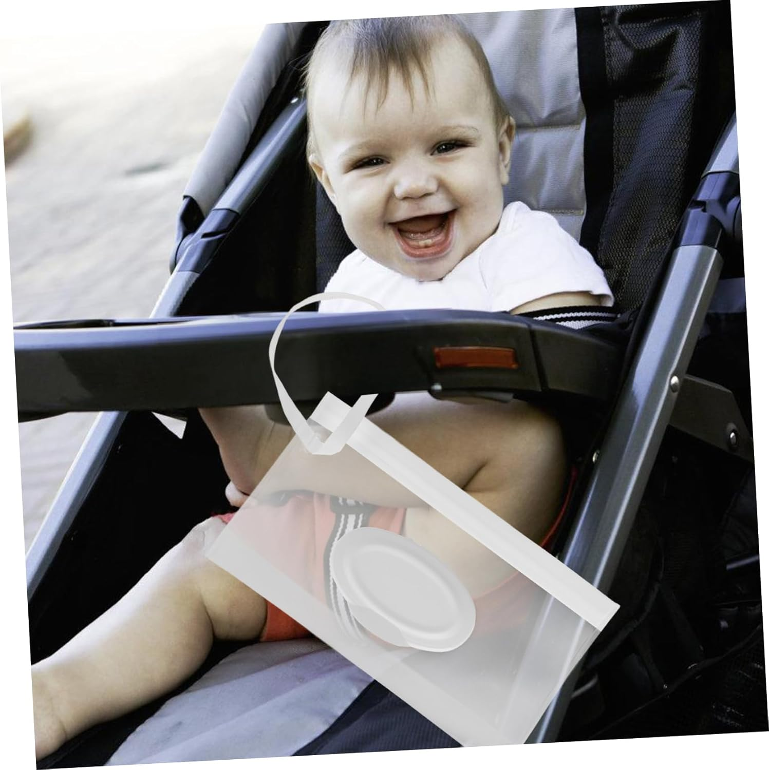 Wipe Dispenser Reusable Travel Wipes Case Portable Tissue Bag for Stroller Backpacks Home image number 6