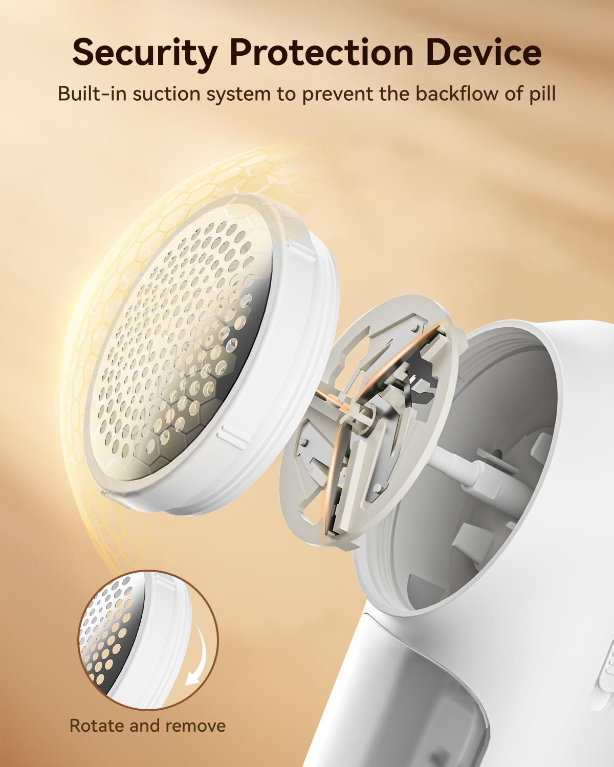 AUSELECT Fabric Shaver - Electric Lint Remover & Shaver for Clothes, USB Rechargeable Sweater Defuzzer, Portable Remove Pilling Trimmer Depiller for Clothing, Furniture, Carpet, Couch, Fuzz & Blanket