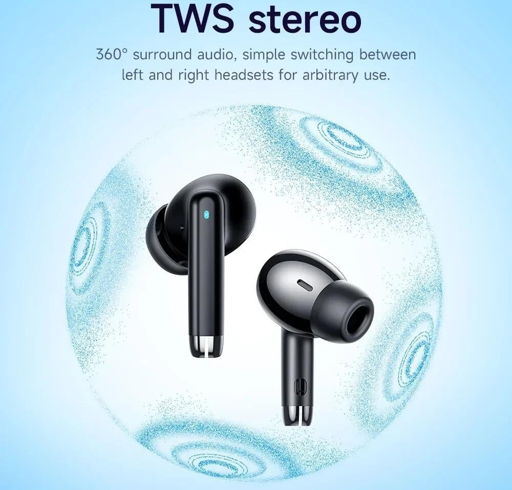 Hoco EQ2 Thought True Wireless Bluetooth Headset, Black image number 2