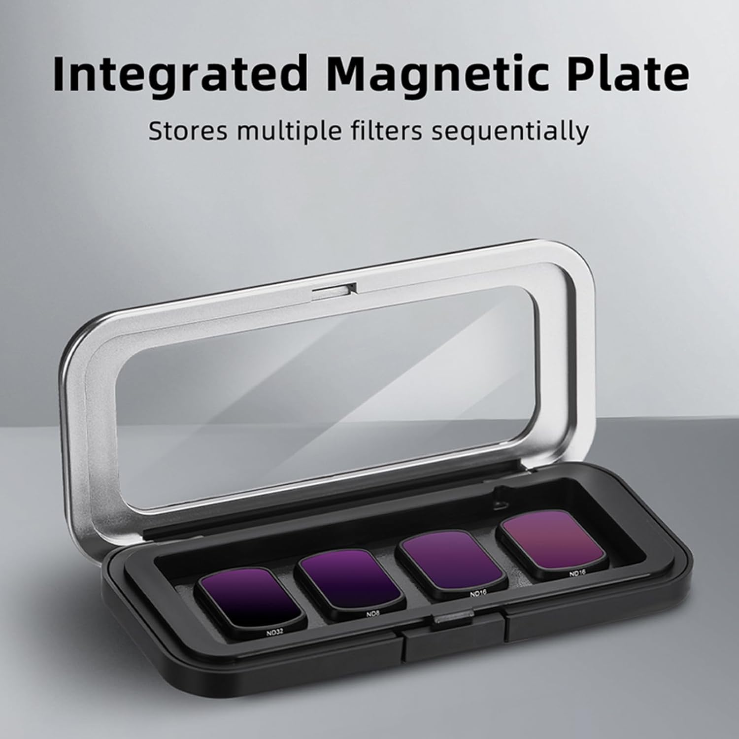 IJYHZKE Magnetic Filter Storage Case for DJI Osmo Pocket 3, Waterproof, Dustproof, Shockproof Storage Bag for Wide Angle/Macro Lens Accessory, Compact & Lightweight, Black,Waterproof, Medium(10.8X image number 3