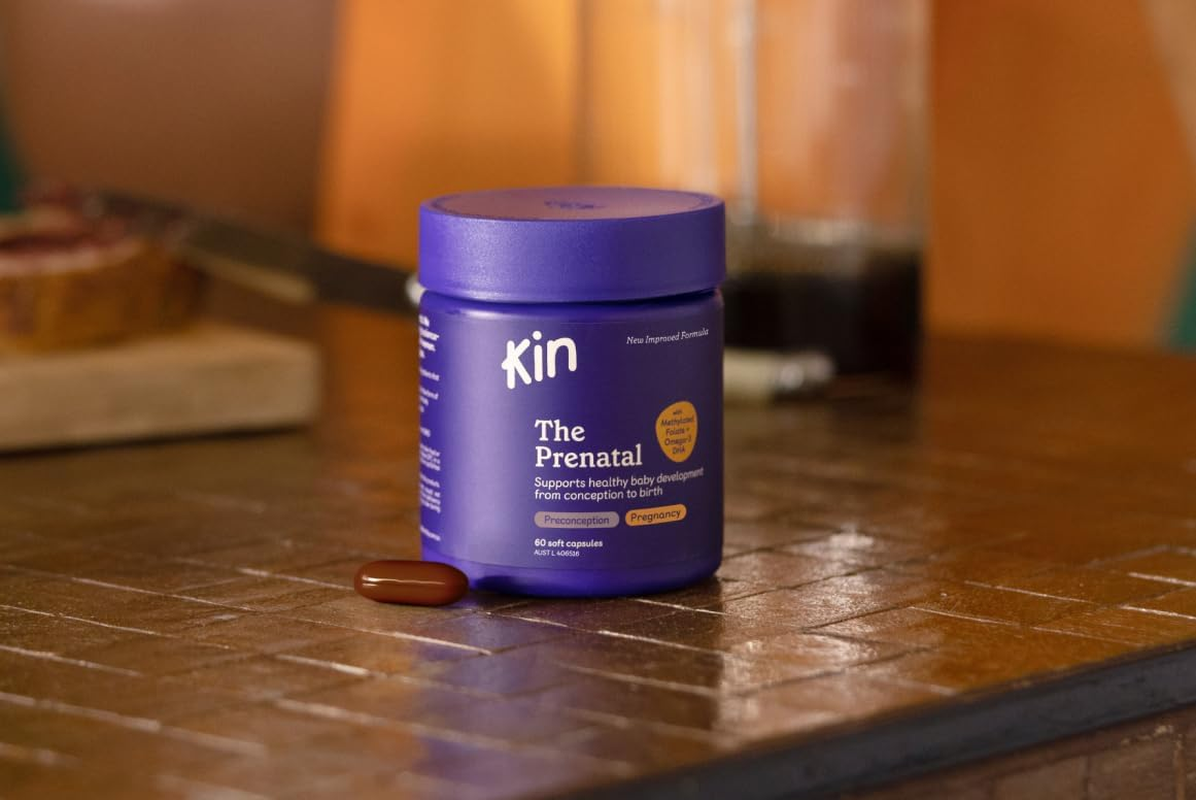 Kin the Prenatal 60 Caps | Supports Pre-Conception & Healthy Pregnancy | Bioavailable Ingredients for Optimal Absorption | Gentle on Stomachs with Subtle Vanilla Flavour image number 4