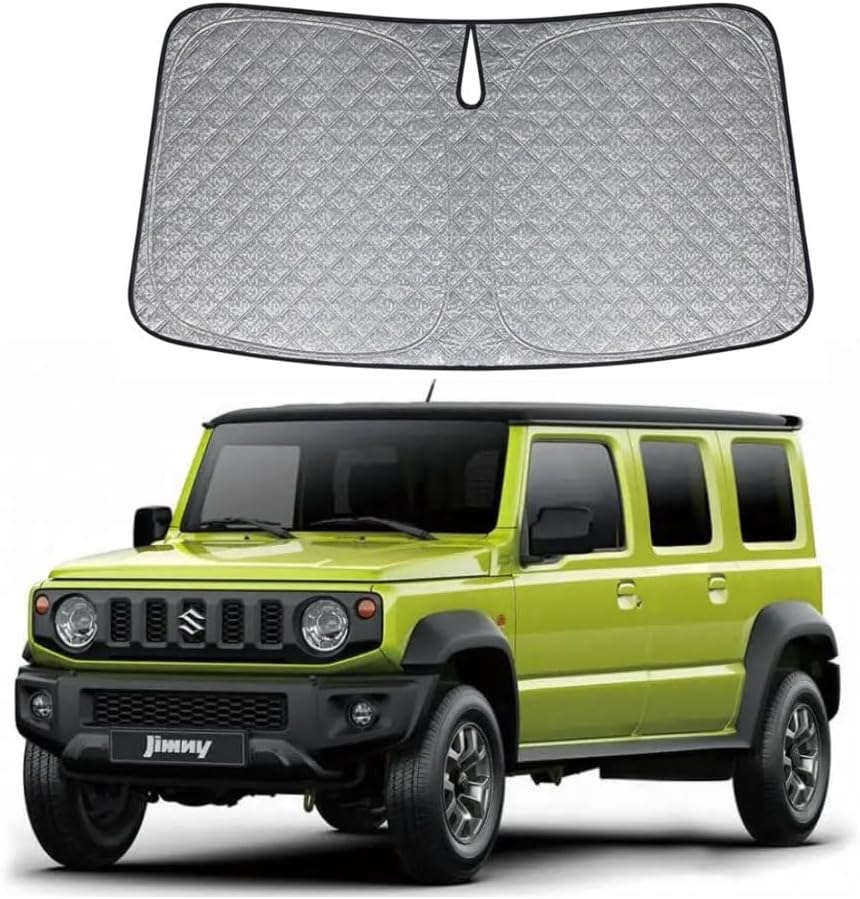 OTTO SHADES 6 Layers Thick Windscreen Sunshade for Suzuki Jimny 2018-2025 Certified Foldable Windshield Sun Visor Proven to Block 99% UV Rays Heat Shield Cover Keeps Car Cool image number 6