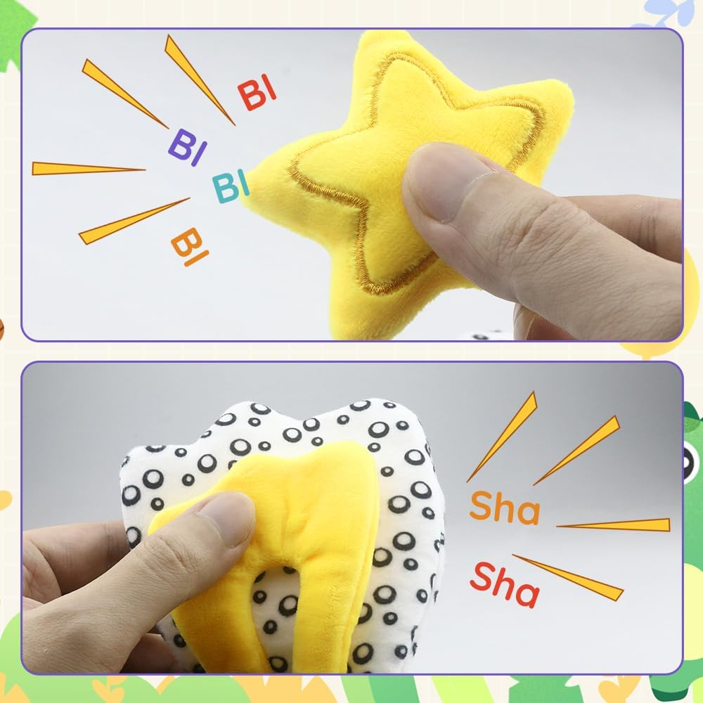 Baby Activity Hanging Toy with In-Sight Car Mirror, Adjustable for Car Seats, Strollers, Cribs, and Tummy Time, with Rattles, Crinkle Sounds, and Animal Design (Owl) image number 3