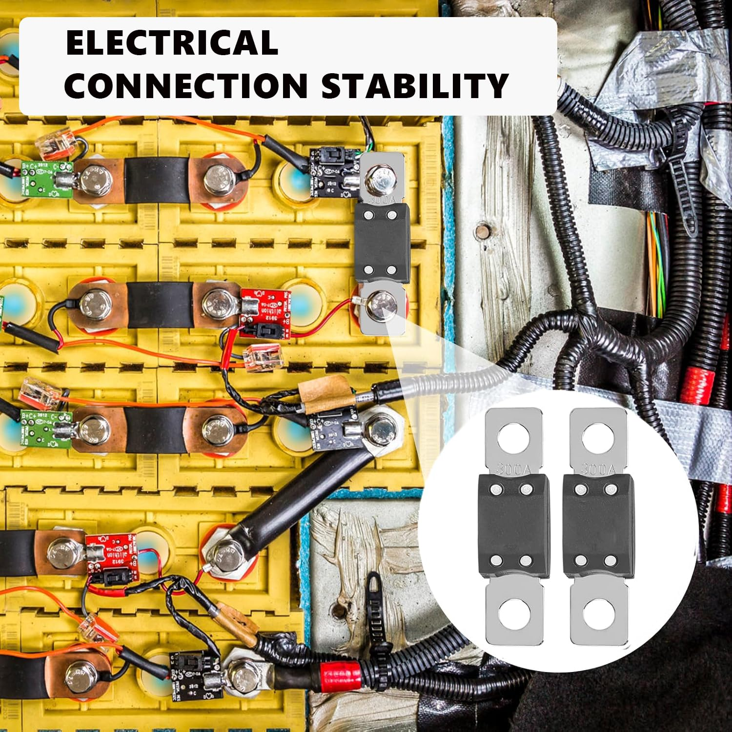 MEGA AMG Hight Current Fuses 3Pcs, 450Amp Bolt Mount High Current Protection for Car Vehicles Trucks Buses Caravans (450A) image number 3