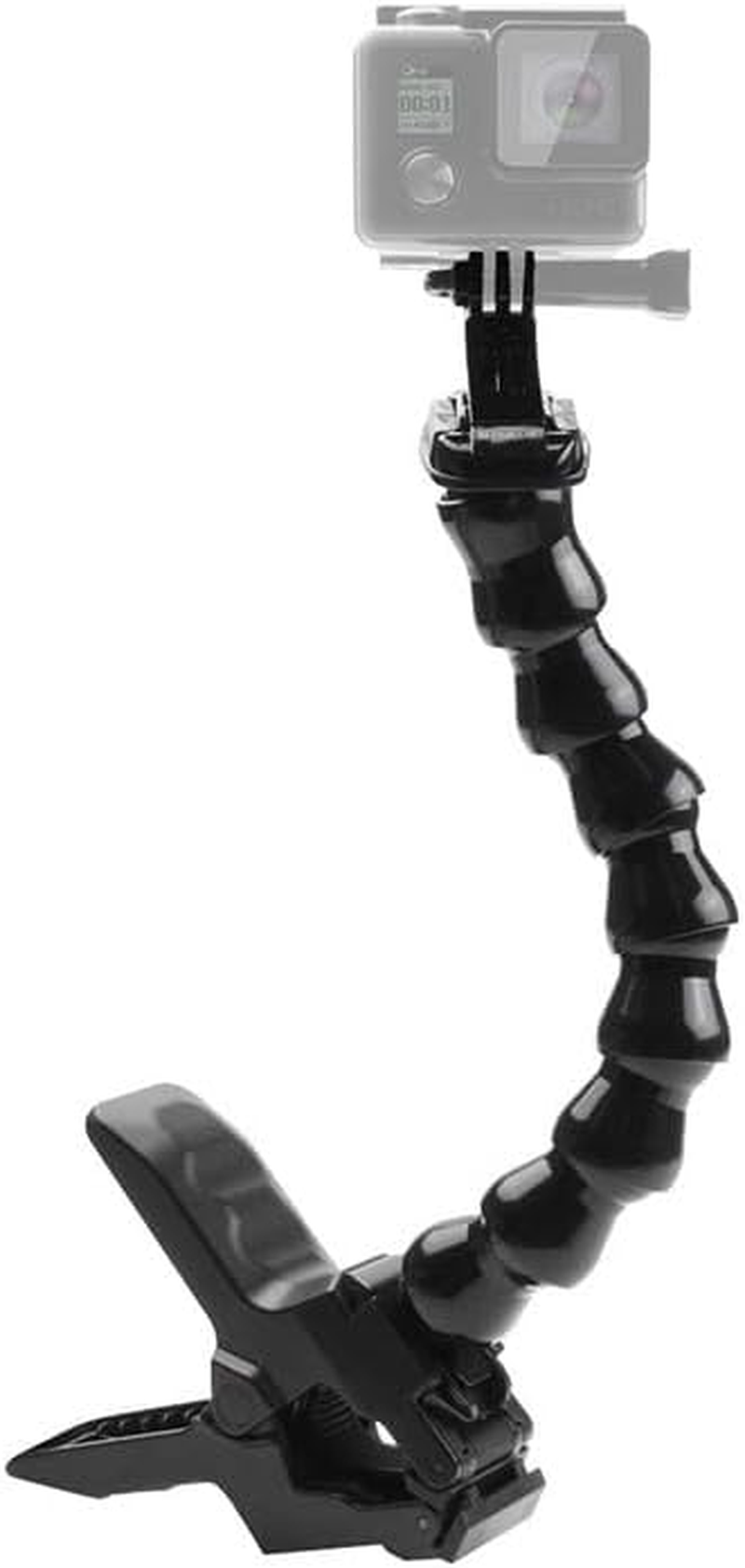 Ariv Hommey Jaws Flex Clamp Mount Gooseneck Clip Mount Compatible with Gopro Hero 13, 12, 11, 10, 9, 8, 7, 6, 5, 4, Session, 3+, 3, 2, 1, Max, Hero (2018), Fusion, DJI Osmo Action Cameras image number 1