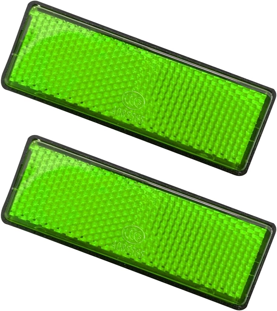 2 PCS Motorcycle Warning Reflectors, M6&times;1.0 Waterproof Plastic Reflective Warning Reflector, Motorcycle Rear Safety Reflector with Screw, Universal Motorcycle Accessories (L, Red) - A, Red image number 7