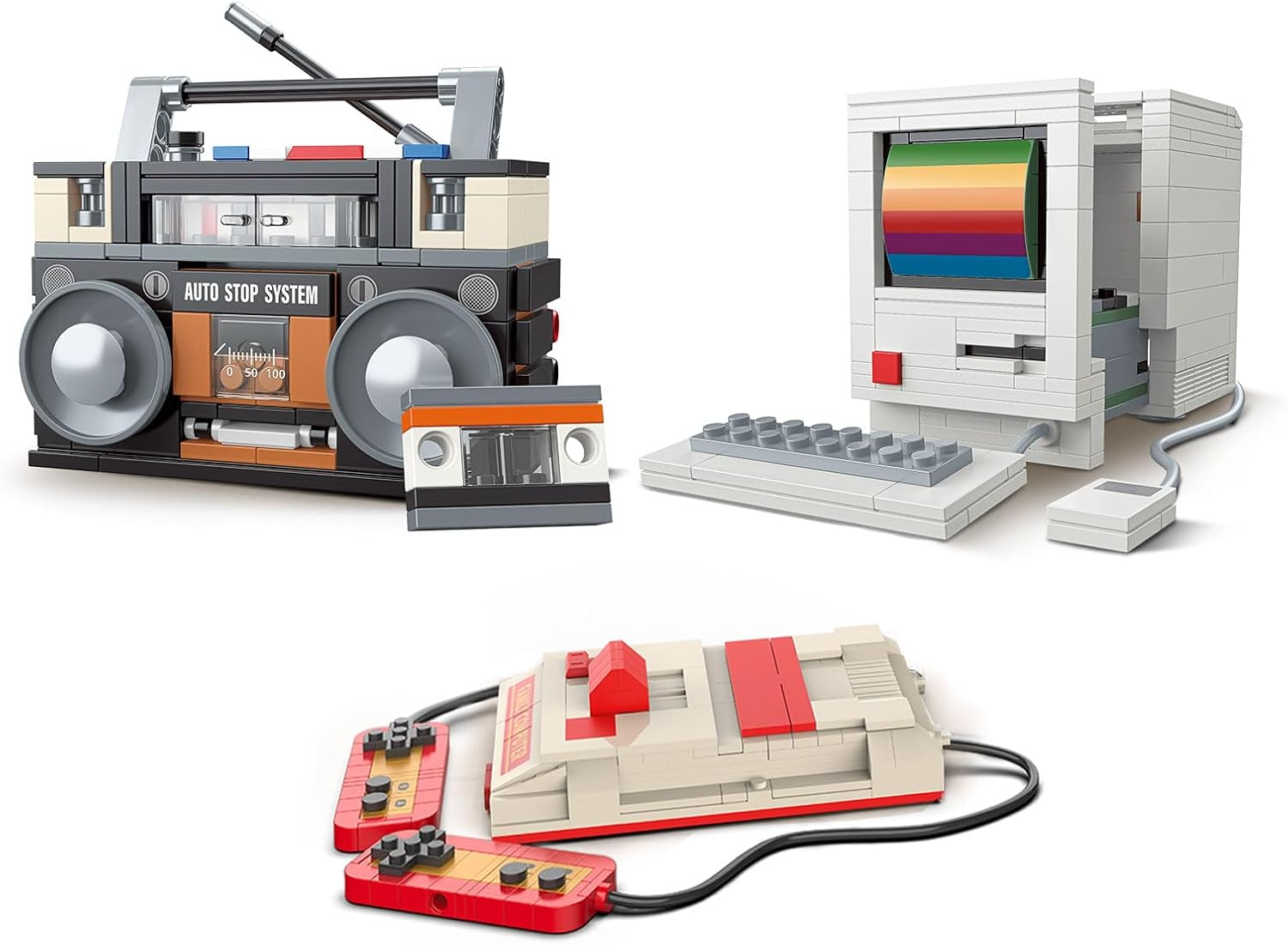 Brihappen Retro Gramophone Camera Projectors Building Blocks