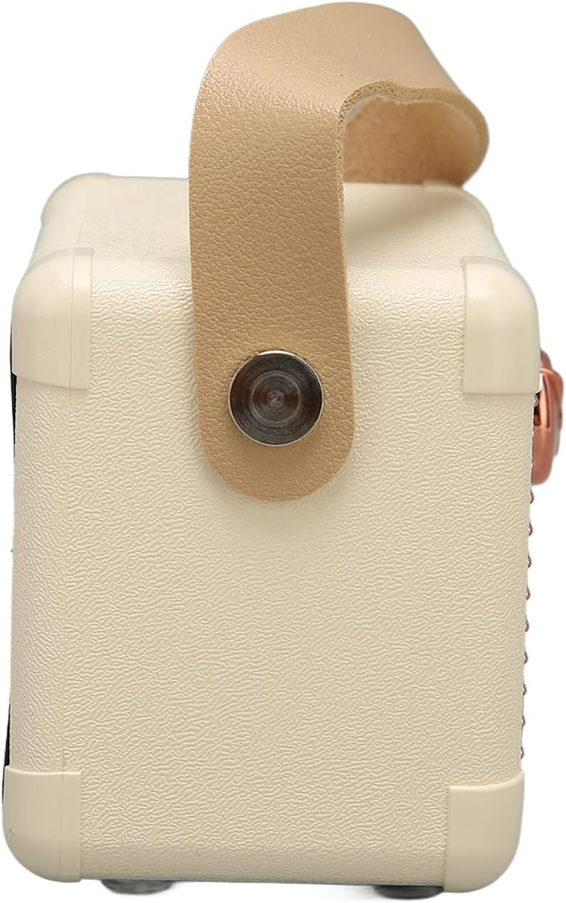 Retro Bluetooth Speaker, Portable Vintage Speaker, Mini Wireless Bluetooth Speaker Suitable for Home Outdoor Yellow image number 4