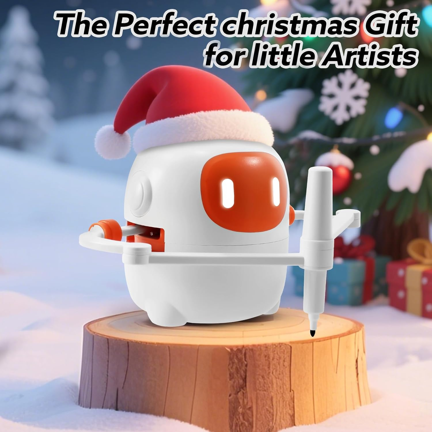 MAOCG Drawing Robot for Kids with 100 Cards, Voice Interactive Educational Drawing Machine, Montessori Painting Learning Toys for 3 4 5 6 7 8 Year Old Boys Girls Birthday Party