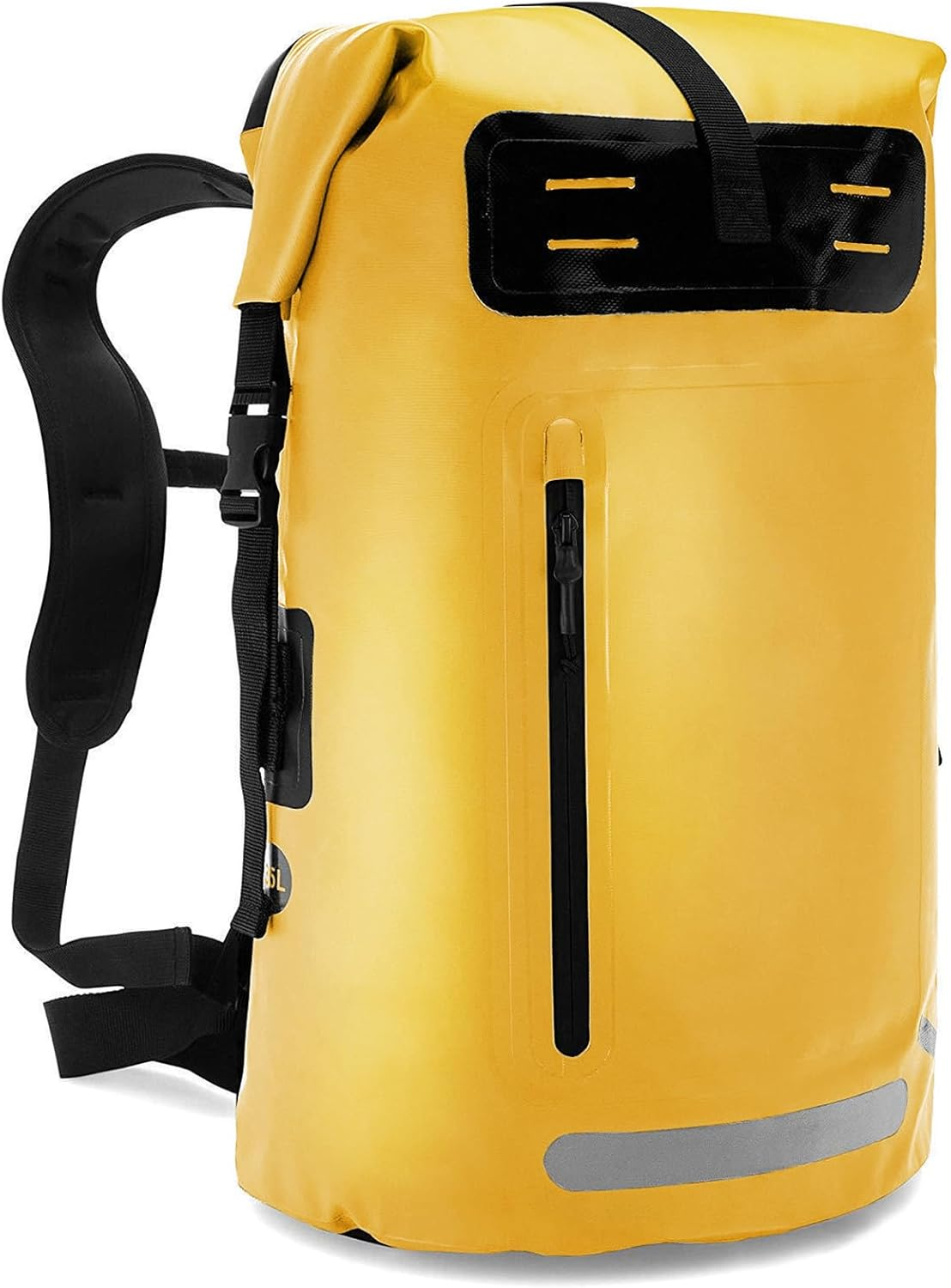 Namolit Waterproof Backpack Heavy Duty Roll-Top Dry Bag for Kayaking Rafting Boating Yellow - Blue image number 3