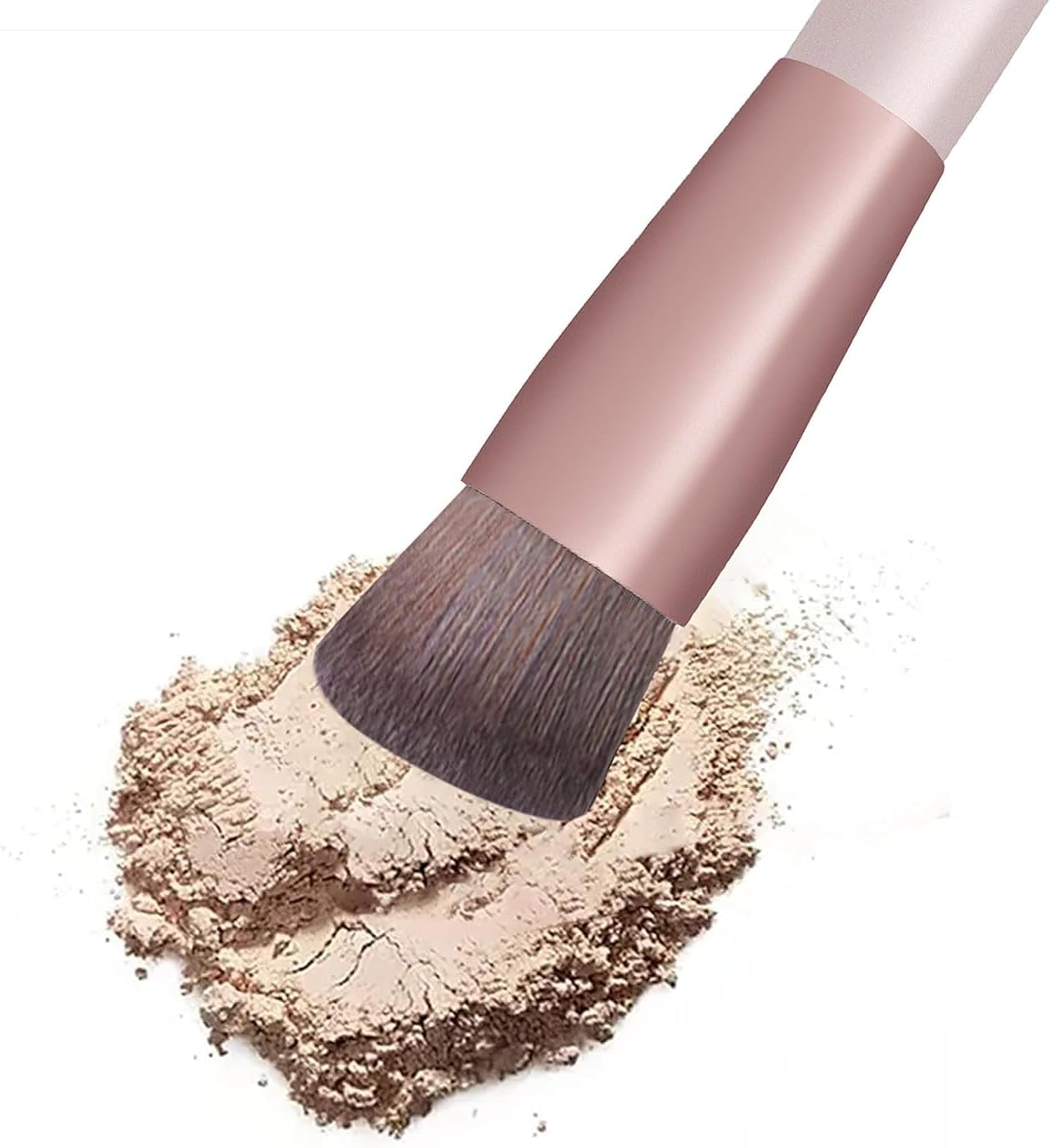 Foundation & Concealer Brush - Kabuki & Contour Makeup Brush - Portable, Wipes Foundation, Blush, Highlighter & Eye Shadow image number 1