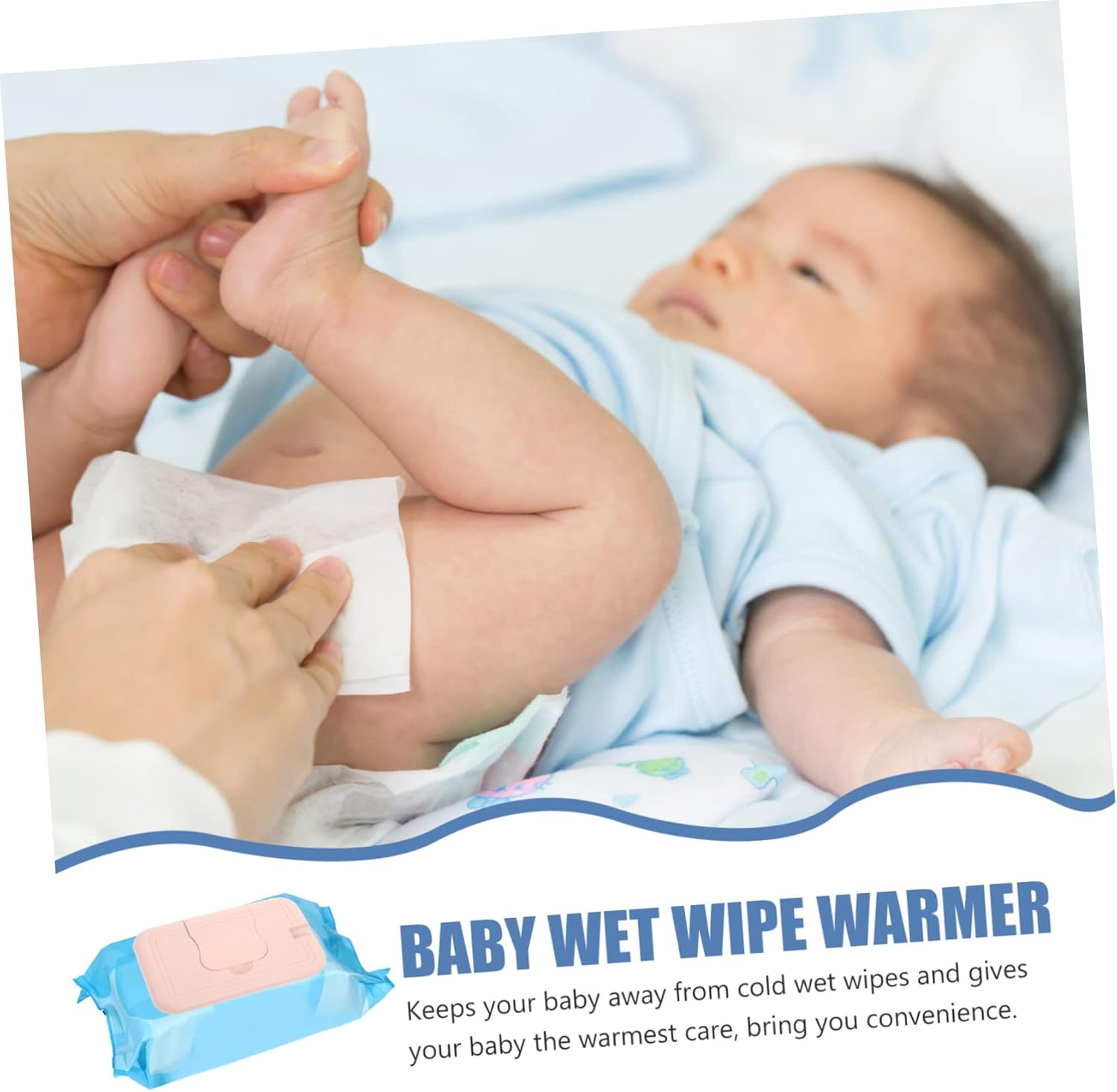 Wet Wipe Warmer Portable Tissue Heater Temperature Control Compact Design for Travel and Home Use Keeps Wipes Fresh and Warm for Newborns